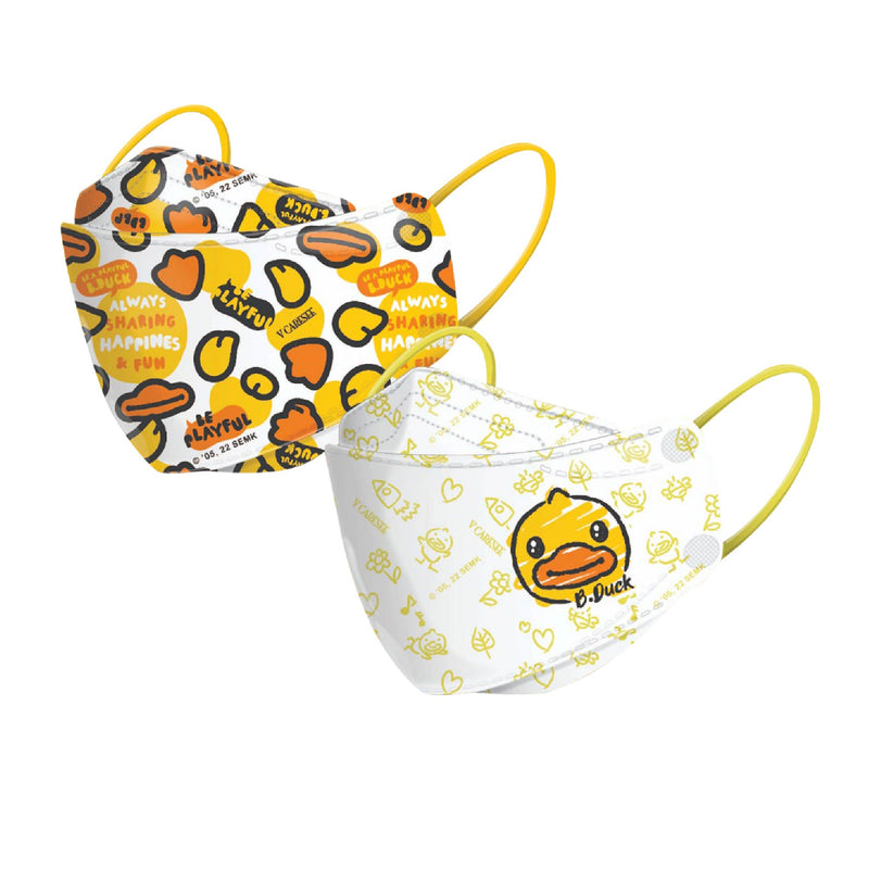 【F94 Certified Medical Face 3D Mask 】B Duck Individual package Kids Size (10pcs) [Parallel Import]