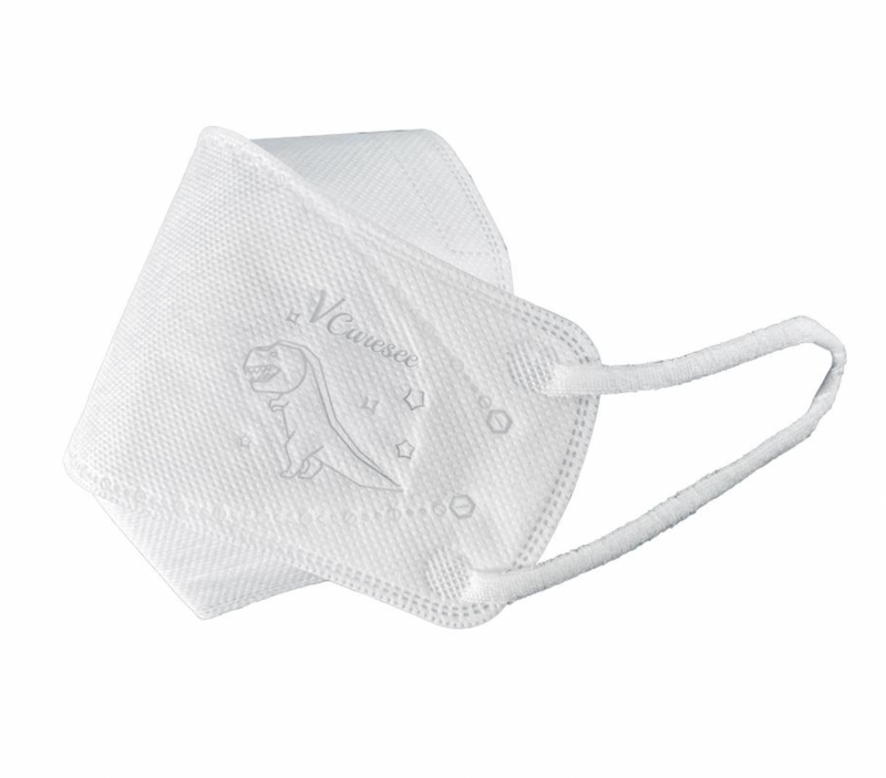 KF94 RAW-WHITE DINOSAUR 3D Masks Individual package Size S (10pcs)
