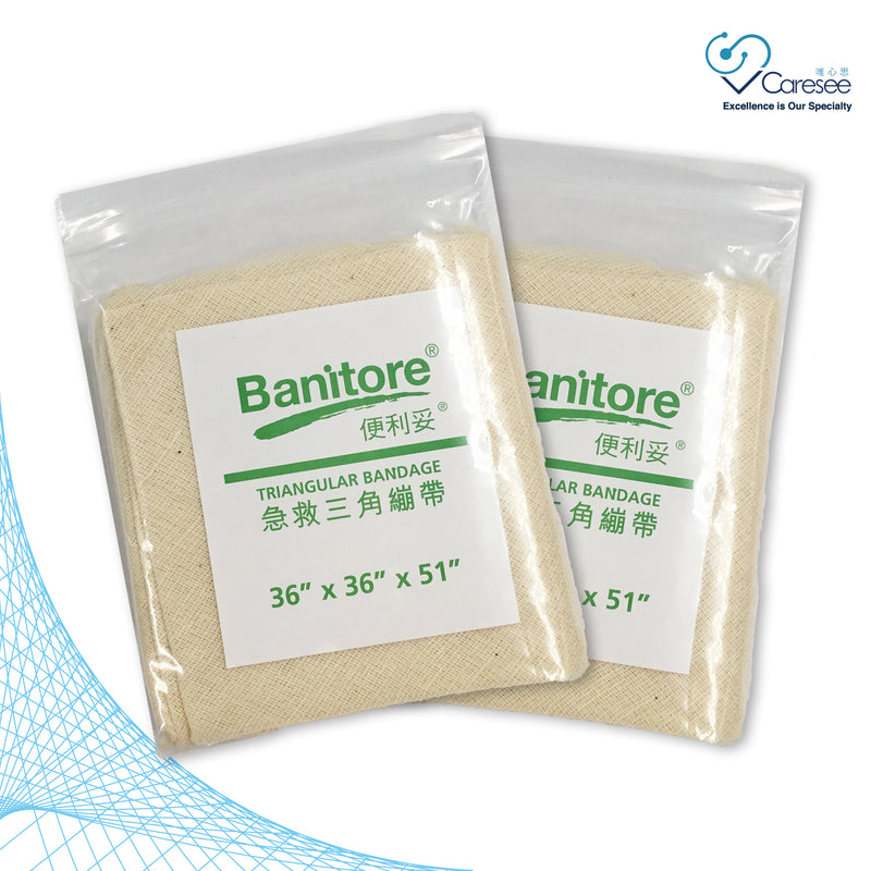 Banitore Triangular Bandage 36x36x51" 2 packs
