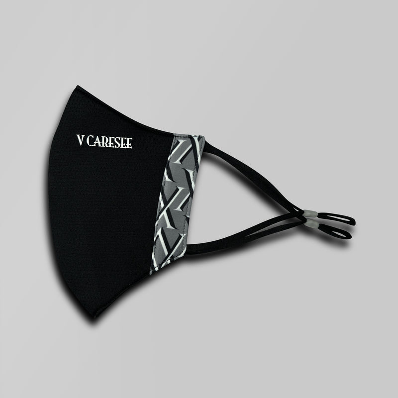 V Caresee Smart Sport Air mask Cool Black Polygiene Anti-bacterial and anti-odor masks Swedish Technology