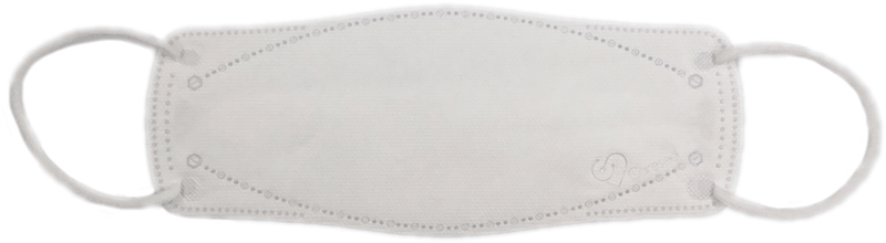 【Element 3D Medical Face Mask for Adults】 AgCl White Individual package