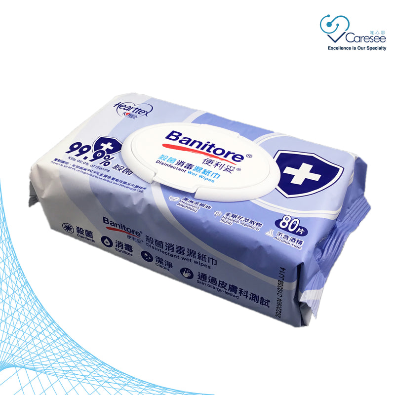 BANITORE DISINFECTANT WET WIPES (80pcs)