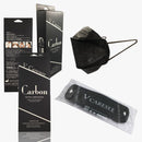 【Element 3D Medical Face Mask for Adults】 Carbon Dark Grey Individual package (10pcs)