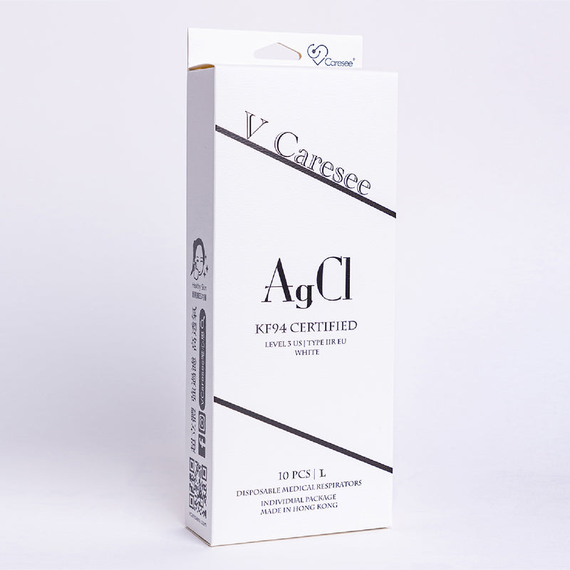 【Element 3D Medical Face Mask for Adults】 Agci White Individual package (10pcs)