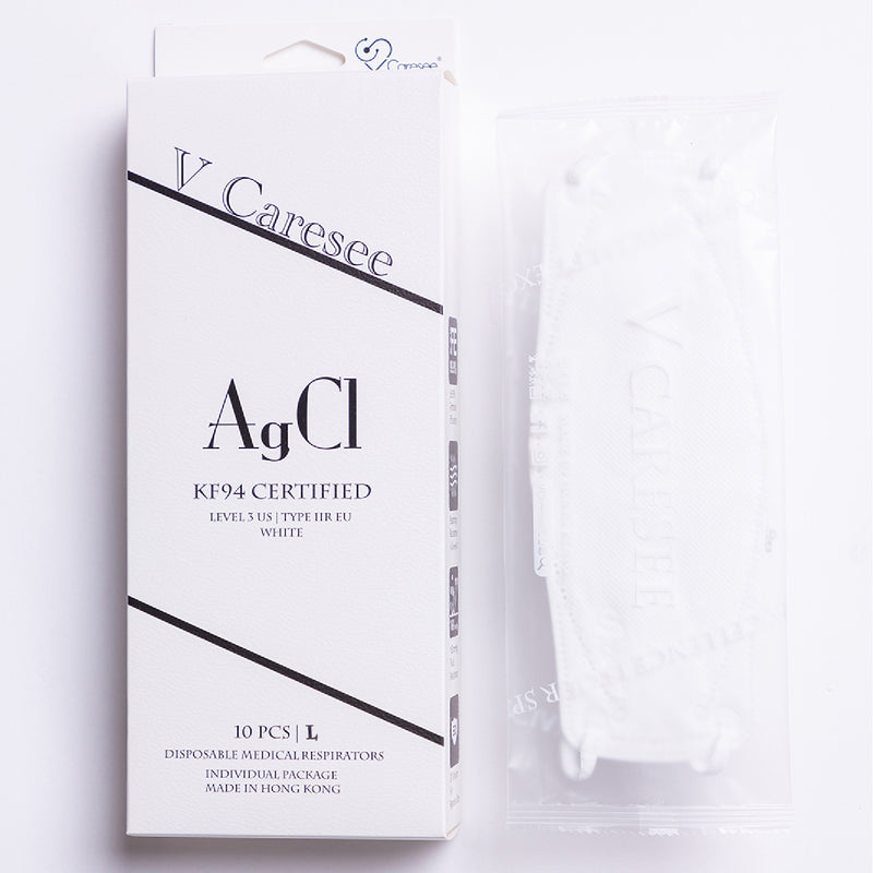 【Element 3D Medical Face Mask for Adults】 Agci White Individual package (10pcs)