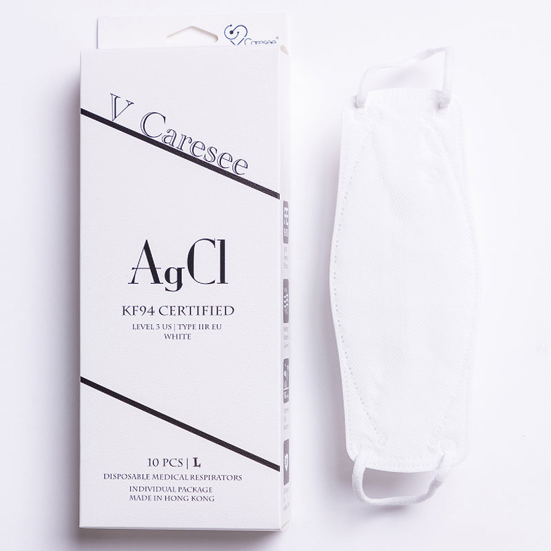 【Element 3D Medical Face Mask for Adults】 Agci White Individual package (10pcs)