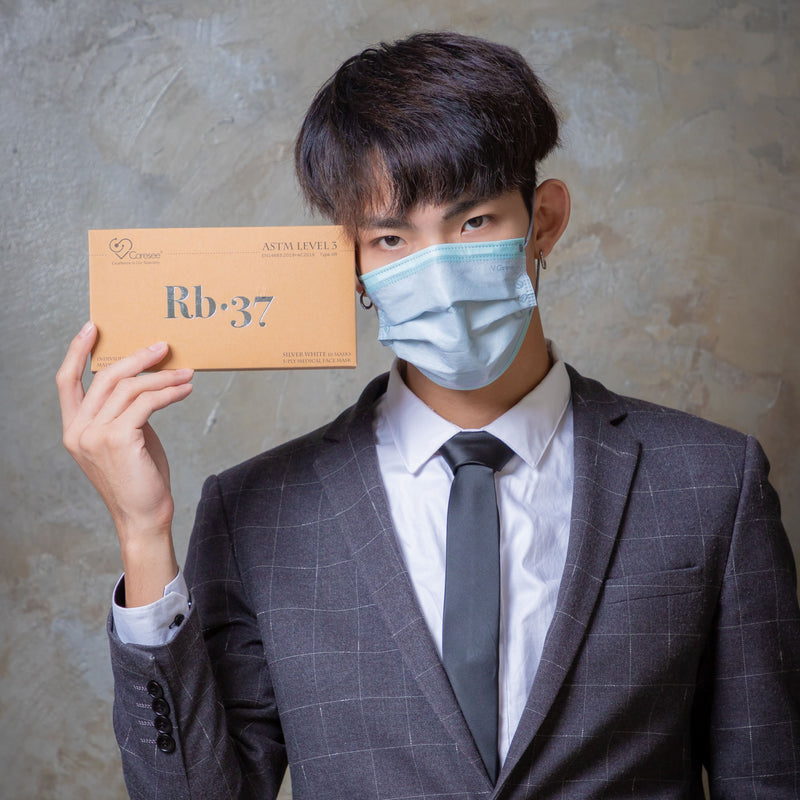 【Industrial Style】 Rb.37 Medical Face Mask for Adults 10pcs (Individual Package)(Grey Blue)