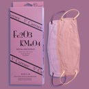 【Element 3D Medical Face Mask for Adults】 Fe203 Rosy Brown KMn04 Lavender Individual package (10pcs)