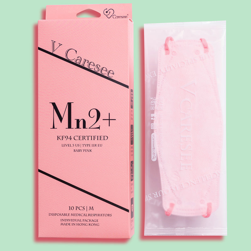 【Element 3D Medical Face Mask for Adults】 Mn2+ Pink Individual package (10pcs)