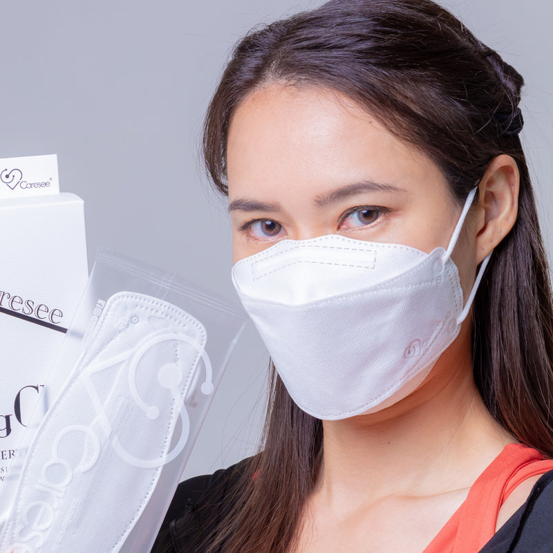 【Element 3D Medical Face Mask for Adults】 AgCl White Size M Individual package (10pcs)