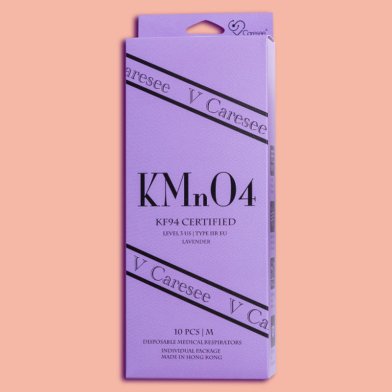 【Element 3D Medical Face Mask for Adults】 KMnO4 Violet Individual package (10pcs)