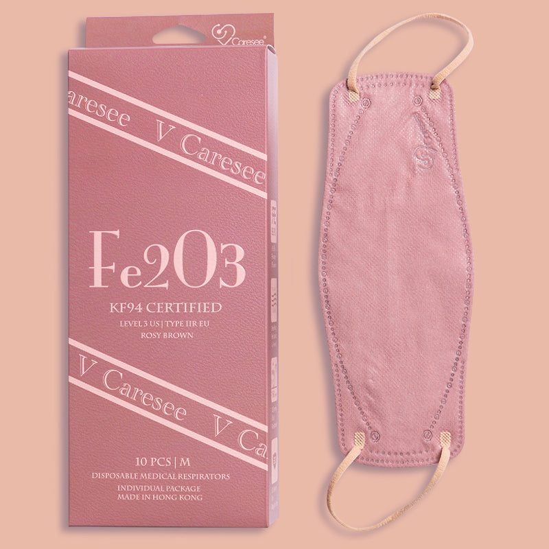 【Element 3D Medical Face Mask for Adults】 Fe2O3 Rose Pink Individual package (10pcs)