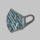 Smart Sport Air mask Cool Gray Polygiene masks Swedish Technology (Comfortable ear-loop M size)