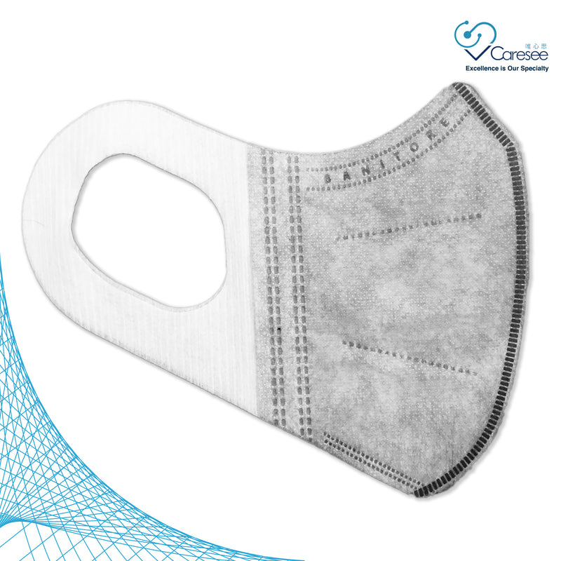 Banitore 3D Adult Medical Mask - Limited Edition Earth Tone Light Grey
